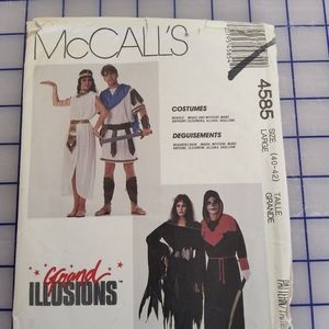 McCall's Cleopatra, Marc Anthony,  Devil, Vampire Costume Sewing Pattern